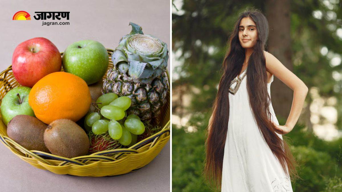 if you also want waist length flowing black and strong hair then use the juice of 5 fruits on the roots