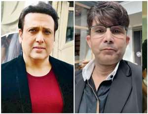 Govinda and Kamaal Rashid Khan. Photo- Mid-Day