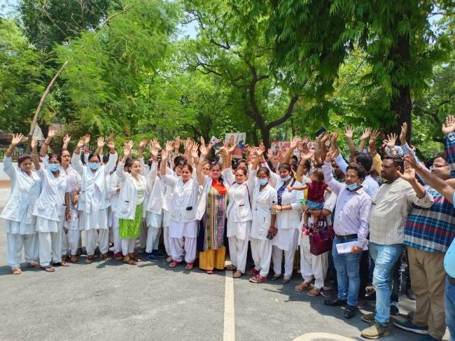 outsourcing medical personnel surrounded dm office