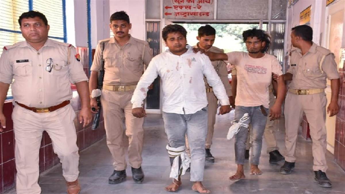 two miscreants were shot in an encounter with the police in moradabad