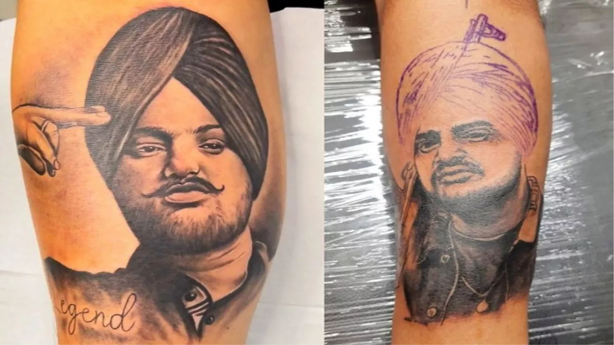 Famous tattoo artist of the world paid tribute to Sidhu Moose Wala in a  unique way | NewsTrack English 1
