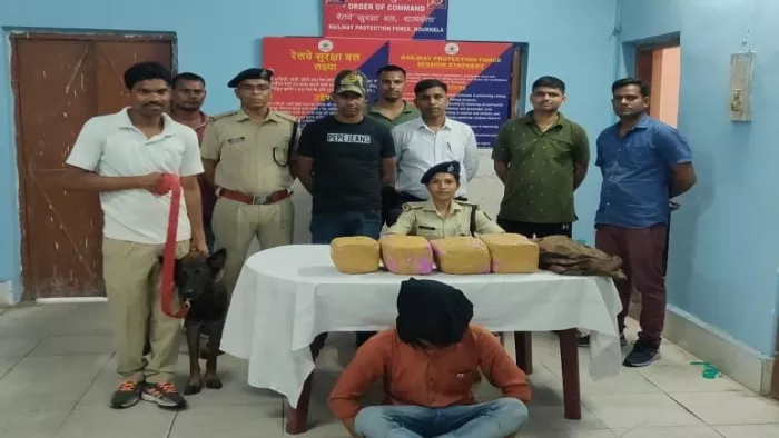 Jamshedpur Crime News: हजारों रुपये का गांजा बरामद।