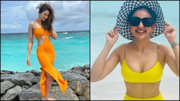बीच लुक के लिए परफेक्ट हैं रकुलप्रीत के ये आउटफिट्स