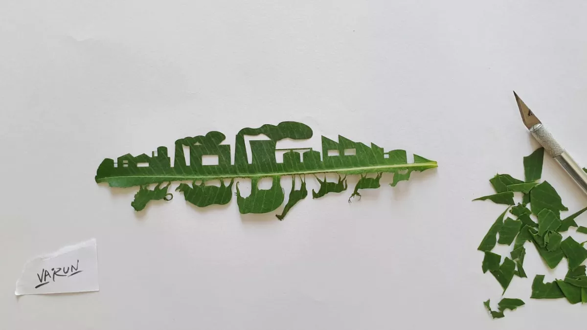 World Environment Day 2023: आर्टिस्‍ट वरुण टंडन ने पत्ते पर अपनी कला दिखाकर दिया विश्व पर्यावरण दिवस का संदेश