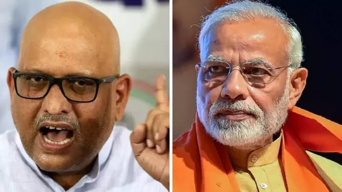 यूपी कांग्रेस प्रमुख और वाराणसी से उम्मीदवार अजय राय और पीएम नरेंद्र मोदी।