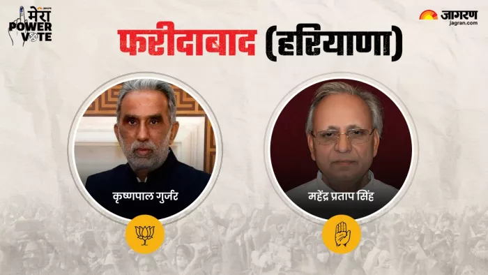Faridabad Lok Sabha 2024: फरीदाबाद सीट पर भाजपा के कृष्ण पाल गुर्जर डेढ़ लाख से ज्यादा वोटों से जीते