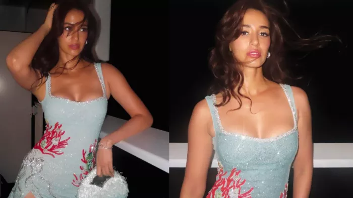 Disha Patani in her mini bodycon dress