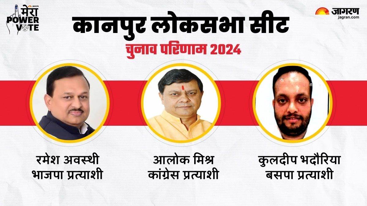 Kanpur Lok Sabha Result 2024 कानपुर से भाजपा प्रत्याशी रमेश अवस्थी ने