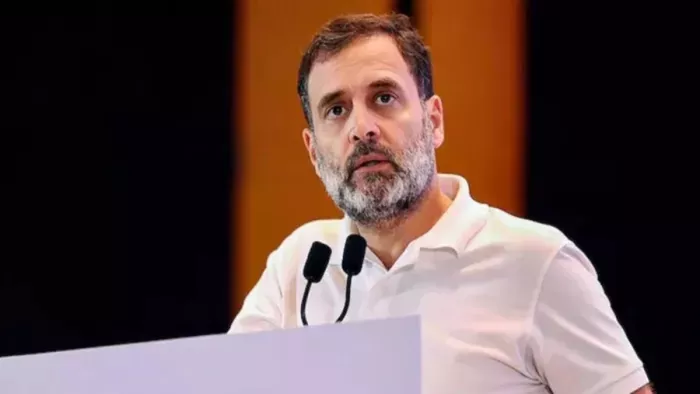 चुनाव नतीजे सामने आने के बाद राहुल गांधी ने कहा ये जनता की जीत है।(फोटो सोर्स: जागरण)
