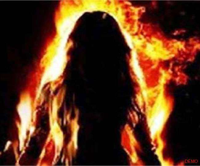 husband started making distance after marriage upset in prayagraj the victim nurse attempted self immolation