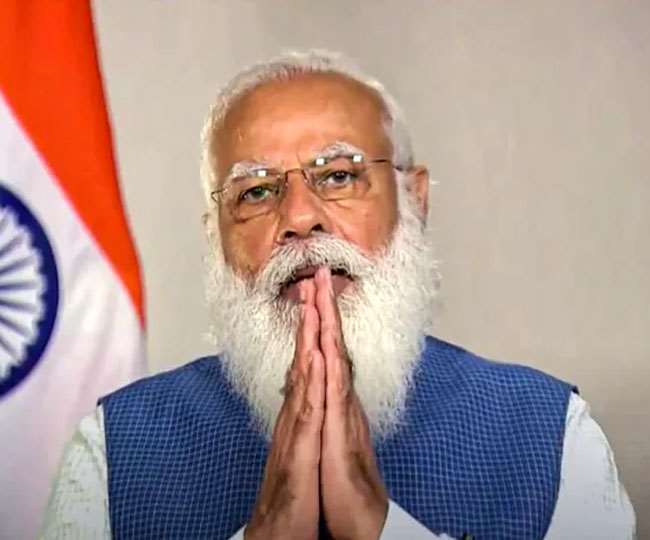 तीसरी लहर, लॉकडाउन पर पीएम मोदी की वायरल तस्वीर का सच।(फोटो: दैनिक जागरण)