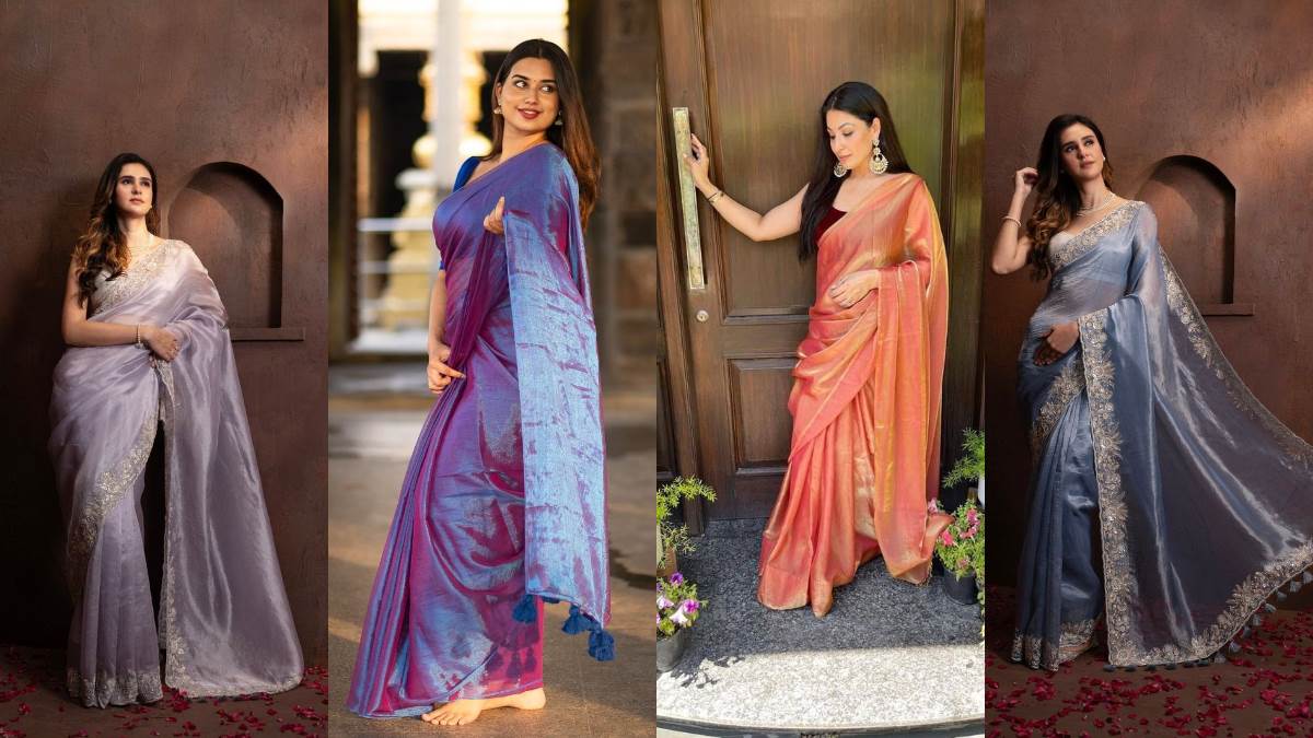 हर जगह होगी आपकी जमकर तारीफ, जब पहनकर आएंगी ये टिशू Silk Saree, कीमत मात्र 700 रुपये से शुरू