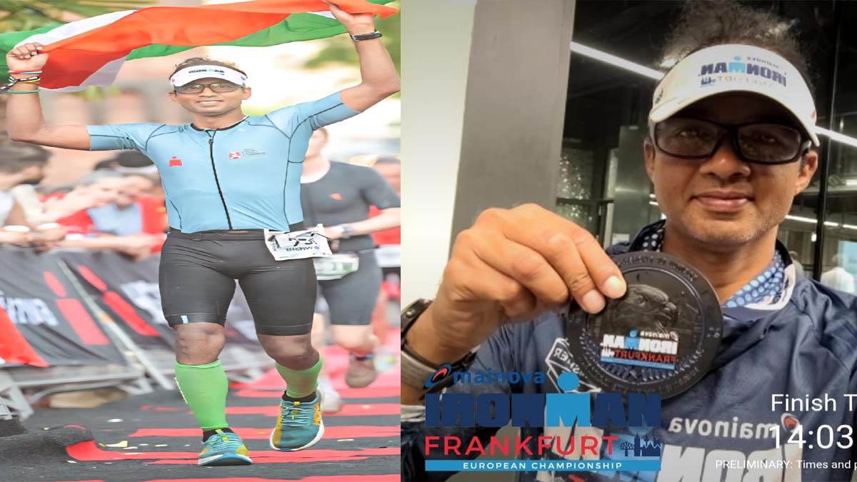 know who is dr vishwanath tiwari of bhagalpur india became ironman 2025 in frankfurt germany