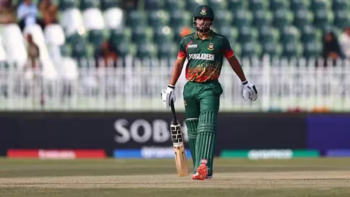 नजमुल हसन शांतो को टी20I टीम से किया गया बाहर। फाइल फोटो