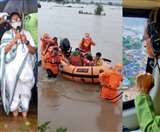 बारिश और बाढ़ से बंगाल, मध्य प्रदेश और राजस्थान बेहाल हैं। सैकड़ों लोग बाढ़ के चलते जहां-तहां फंसे हुए हैं।
