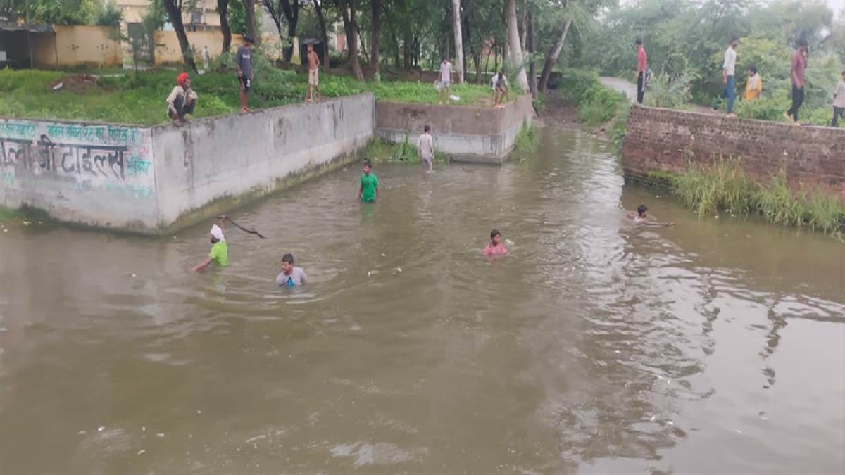 fish die in choubey pond suspected poisoning in kasba