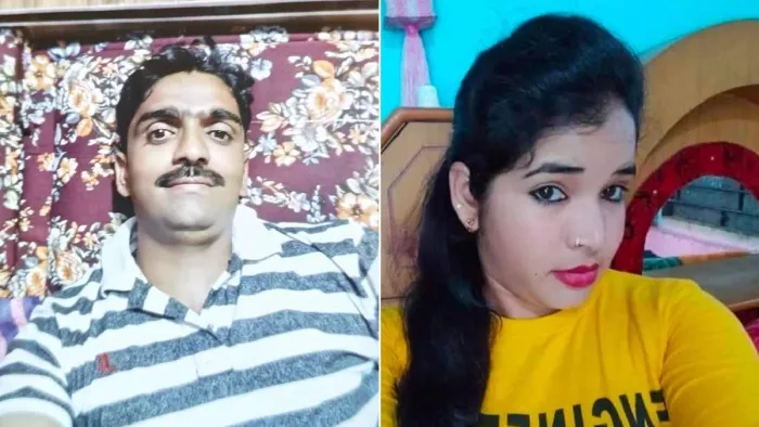 आरोपी रईस खान और मृतक हिंदू महिला भगवती धानुक। फोटो- जेएनएन