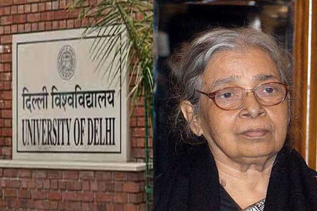 दिल्ली विश्वविद्यालय के पाठ्यक्रम में बदलाव और लेखिका महाश्वेता देवी