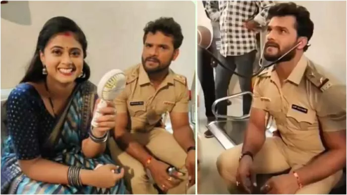 Khesari Lal Yadav look leaked from the sets of Sangharsh 2