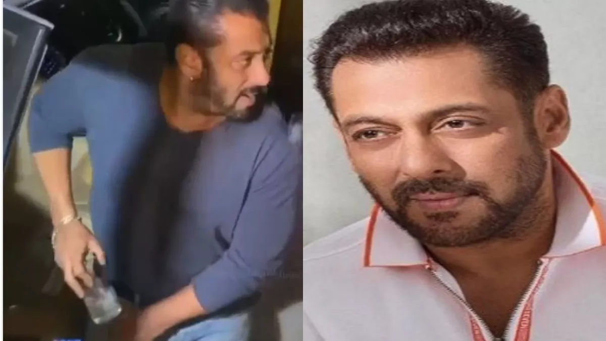 Salman Khan Glass Video: सलमान खान पैंट की जेब में आधा भरा ग्लास फिट करते आए नजर, फैंस ने पूछा, 'क्या है इसमें'