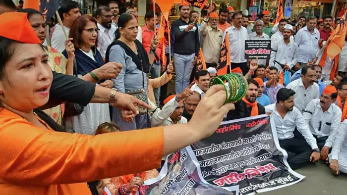मराठा क्रांति मोर्चा ने किया बंद का आह्वान (Image: Jagran)