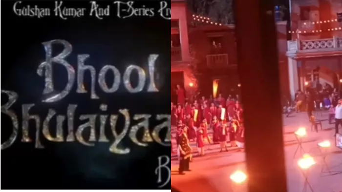 'भूल भुलैया 3' के सेट से बीटीएस तस्वीरें