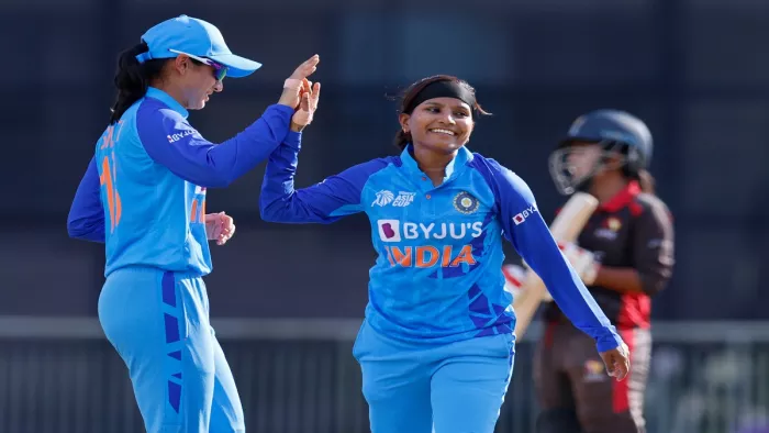 IND W vs UAE W: भारत ने यूएई को हराया (फोटो क्रेडिट ट्विटर)
