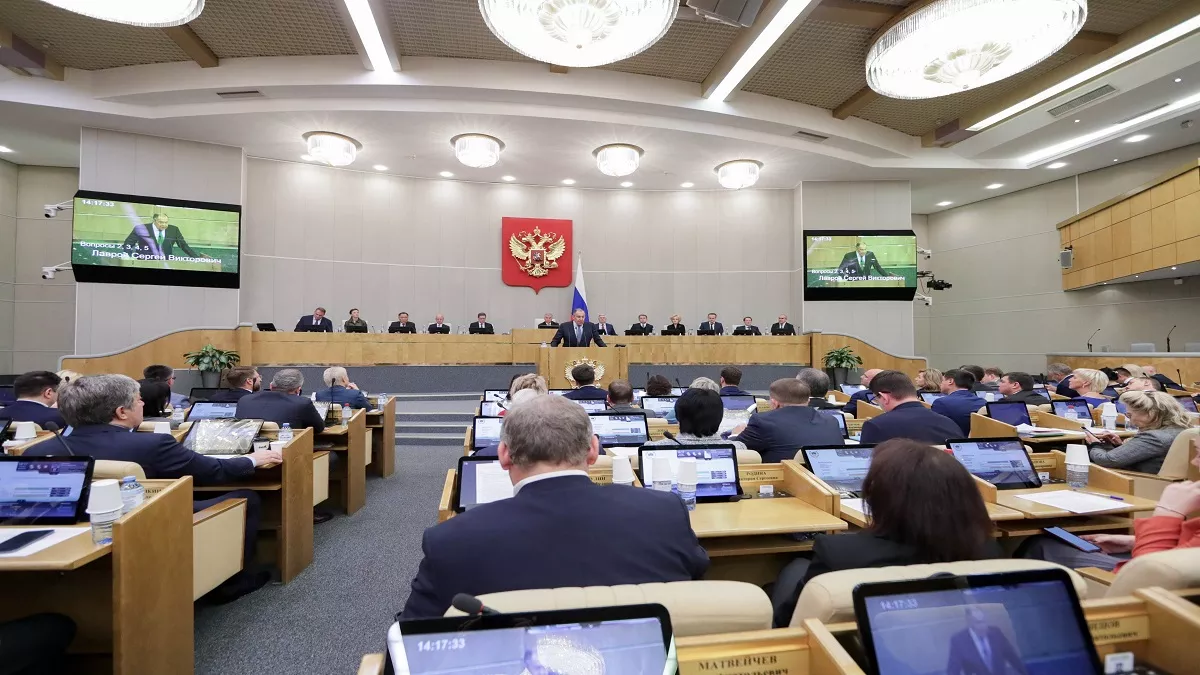 चार यूक्रेनी क्षेत्रों की विलय संधि पर रूसी संसद की मुहर। (फोटो क्रेडिट- एपी)