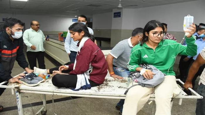 लक्ष्मीबाई राष्ट्रीय शारीरिक शिक्षण संस्थान के मेस में खाने से कई छत्र हुए बीमार (फोटो-नई दुनिया)