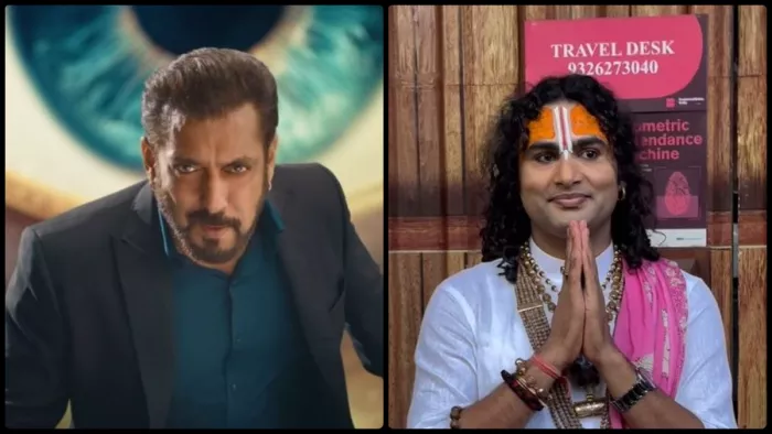 बिग बॉस 18 के सेट पर दिखे अनिरुद्धाचार्य जी महाराज। फोटो क्रेडिट- इंस्टाग्राम