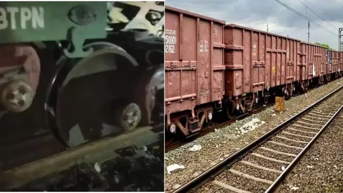 मध्यप्रदेश में रतलाम रेलवे स्टेशन के पास मालगाड़ी के दो डिब्बे पटरी से उतर गए।