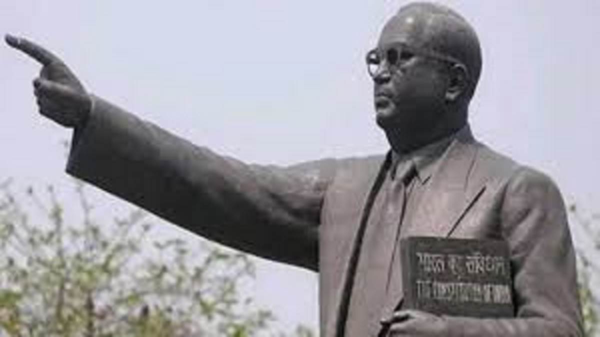 prayagraj doctor ambedkar statue tampering resembles donald trump youth arrested