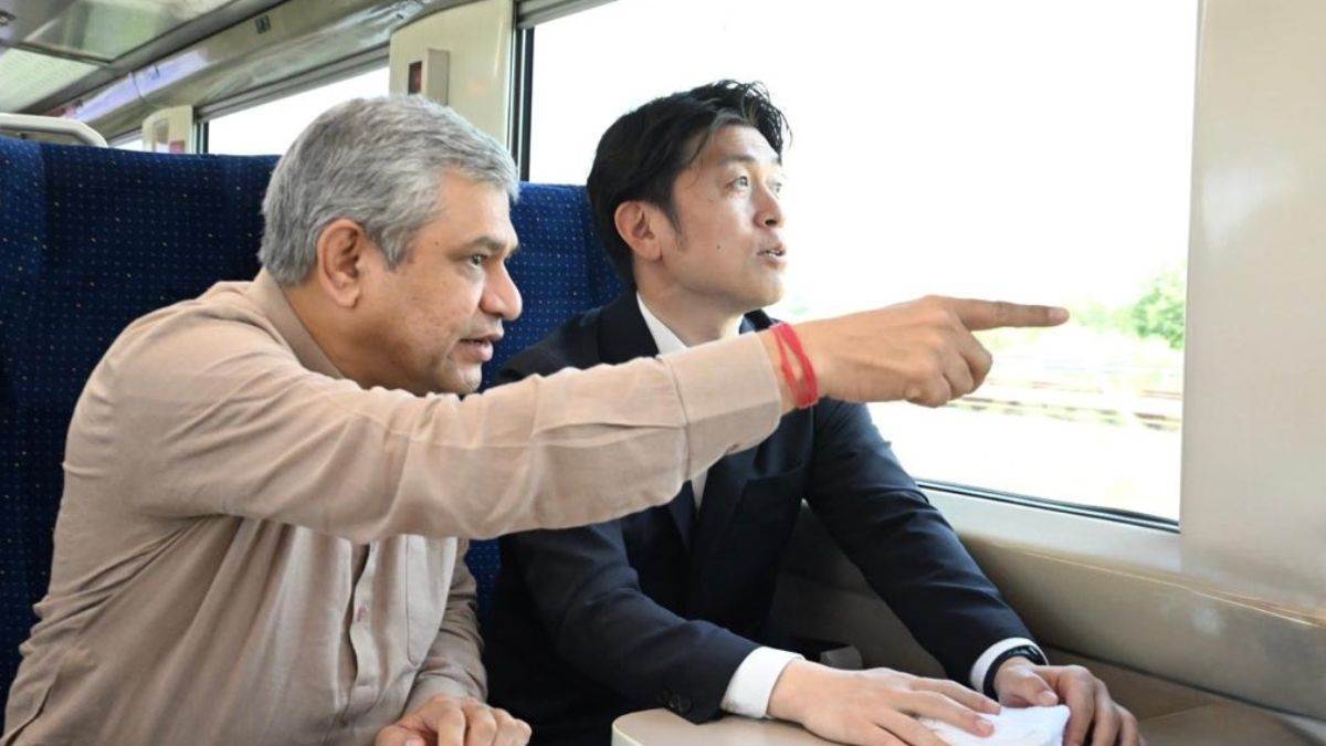 bullet train project railway minister reviews progress in surat