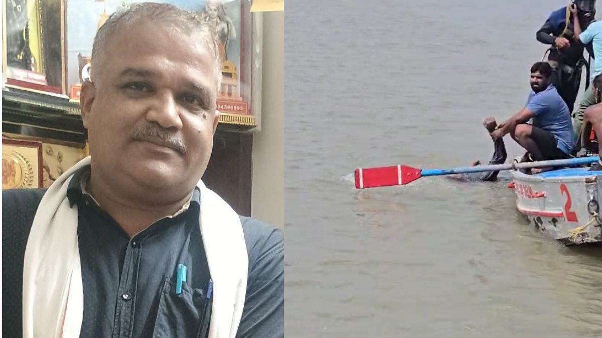 ncr delhi bjp leader kuldeep nainwal drowns in yamuna river fire engine trying to rescue him collides with biker both die in tragic incident
