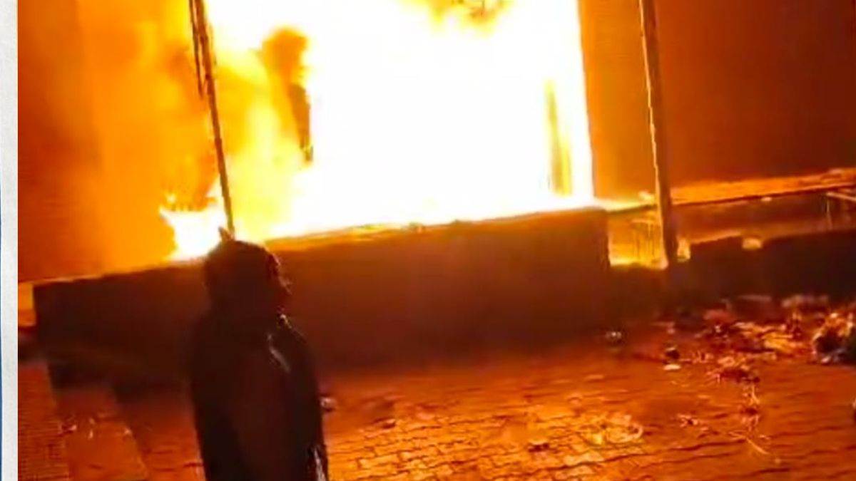 fire breaks out at blanket factory worker unconscious panic ensues
