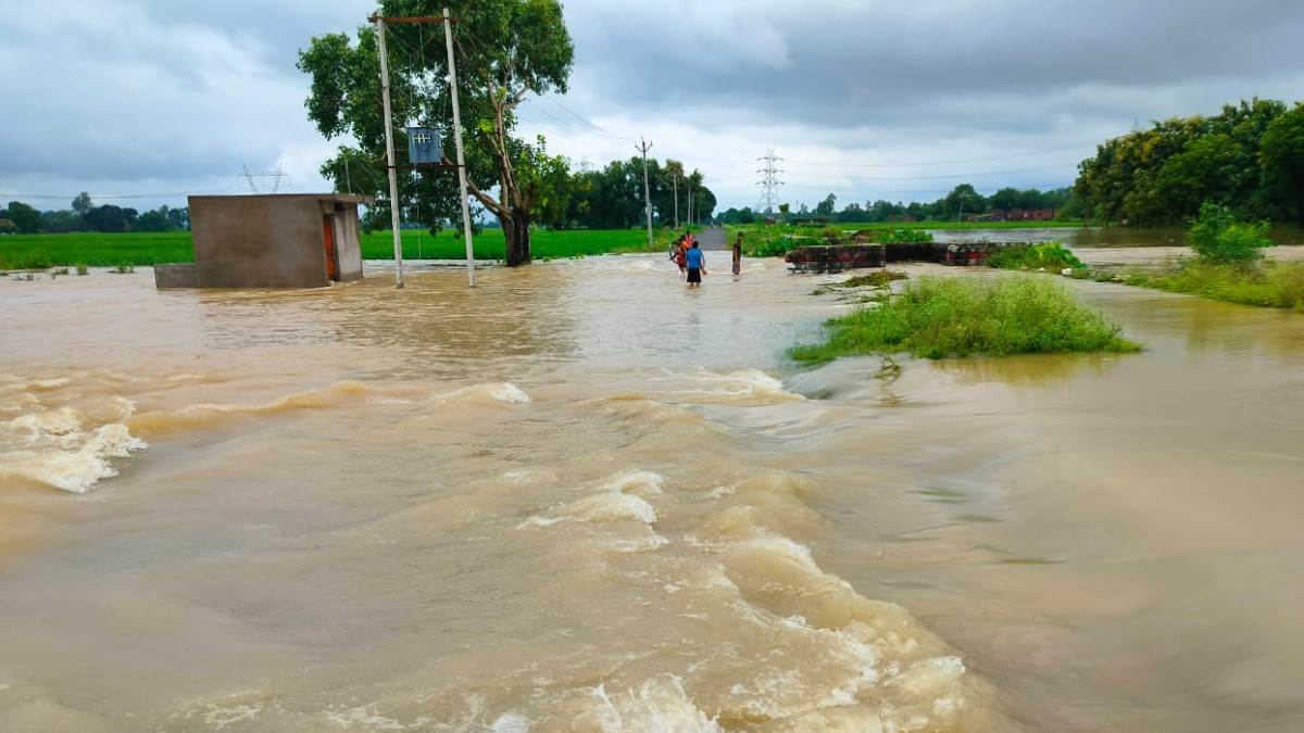 aharora reservoir flood 50 villages face crisis