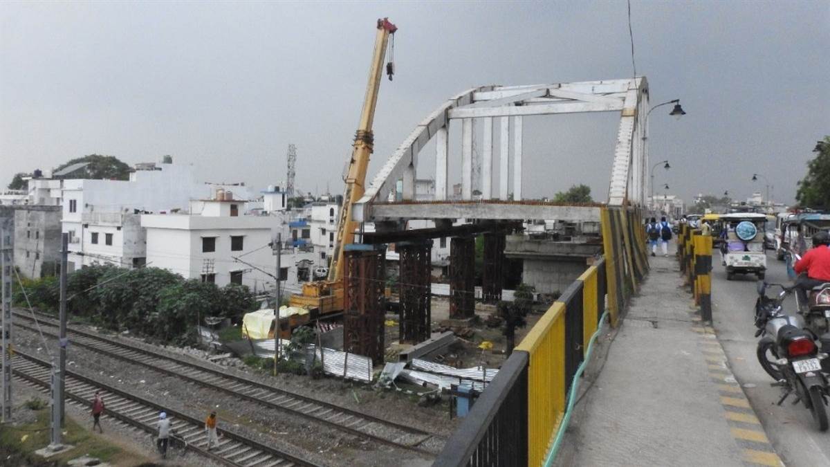 gorakhpur overbridge construction delayed completion expected by december