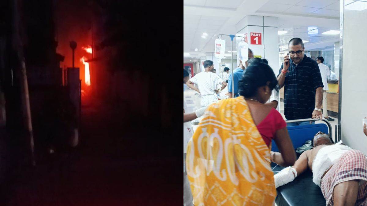 cylinder blast at jamshedpur sweet shop injures two