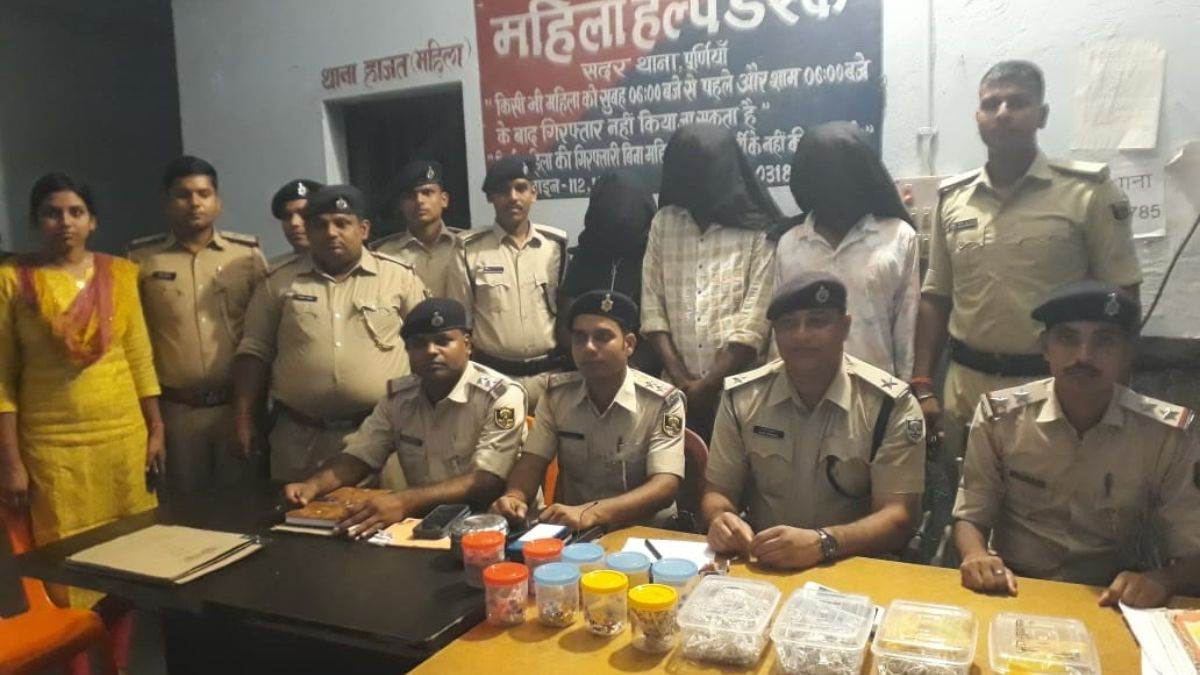 purnia news three arrested in jewelry heist recovered gold and silver