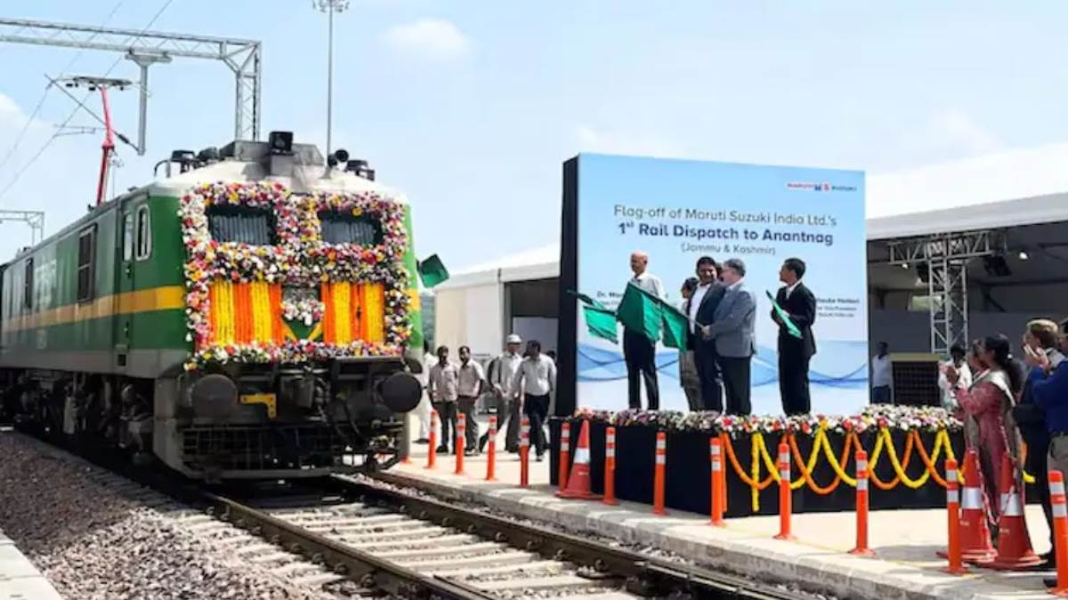 maruti suzuki ships cars to kashmir via indian railways