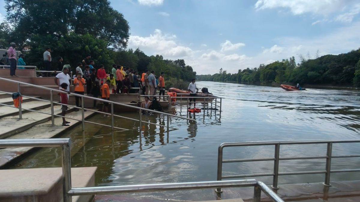 tragedy in lucknow one drowns during idol immersion