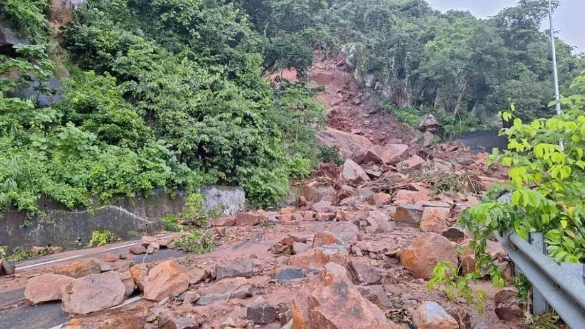 odisha landslide two dead search continues in gajapati district