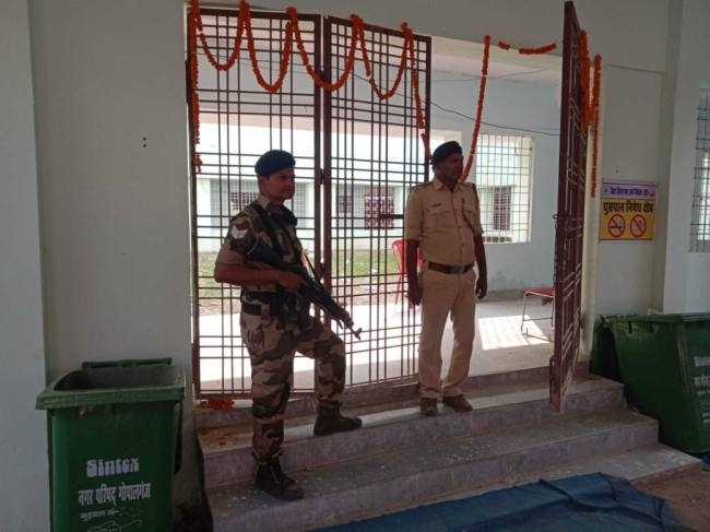 evm security at three levels paramilitary forces deployed