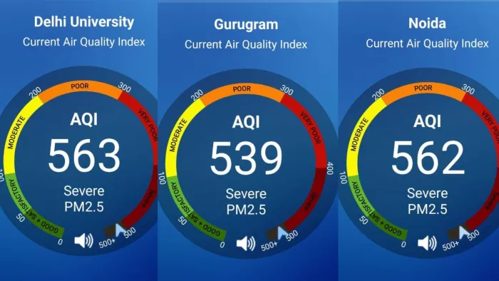 Delhi Pollution: दिल्ली-एनसीआर में AQI 500 के पार, नोएडा में स्कूल बंद, अन्य शहरों का भी हाल बेहाल