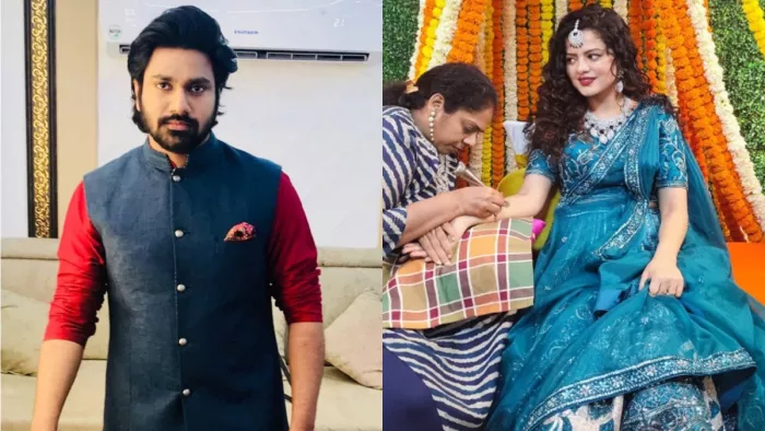 Palak Muchhal Mehndi Ceremony: पलक मुच्छल की मेहंदी हो रही है।