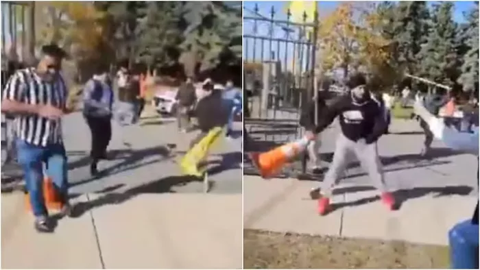 Canada hindu mandir attacked कनाडा में हिंदुओं पर हमला।