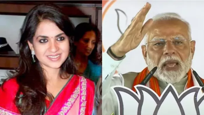शाइना एनसी और पीएम नरेंद्र मोदी (जागरण)