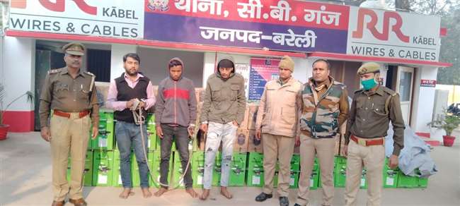 english liquor smuggling was being done in a battery loaded truck