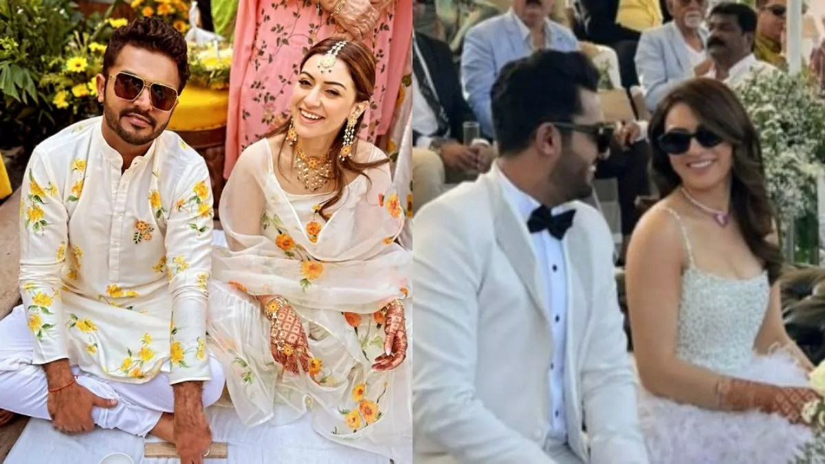 Hansika Motwani Wedding: हंसिका मोटवानी पर चढ़ा हल्दी का रंग, फ्लोरल व्हाइट ड्रेस में दिखीं बला की खूबसूरत