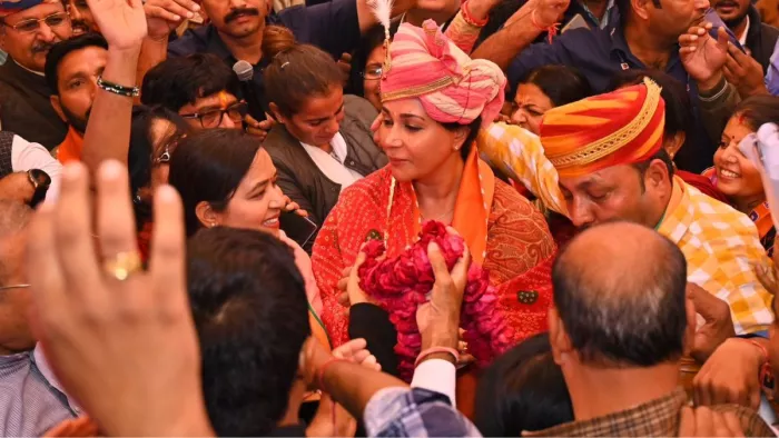 भाजपा सांसद दीया कुमारी ने जीता चुनाव (फोटो: @KumariDiya)